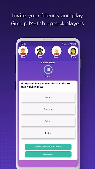 Скачать QuizPot: Group GK Quiz Trivia (Мод: Все ответы открыты и нет рекламы) на Андроид — скриншот 5