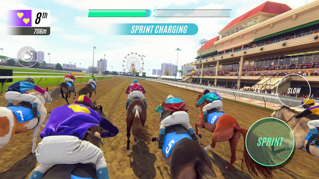 Скачать Rival Stars Horse Racing на телефон — Много денег — скриншот 1