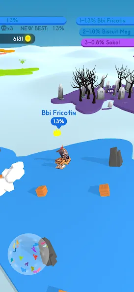 Paper.io 4 — Мод: Бессмертие и всё открыто — скриншот 1