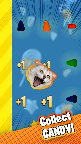 Candy Cat Mod APK Много денег и кристаллов — Скачать на Андроид — скриншот 2