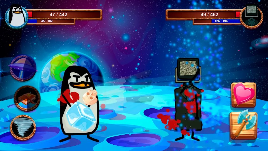 Скачать взлом Cartoon Battle на Андроид — Много денег — скриншот 3