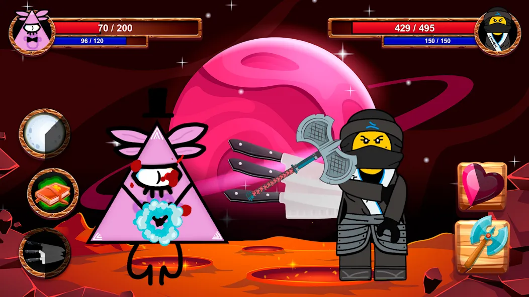 Скачать взлом Cartoon Battle на Андроид — Много денег — скриншот 4