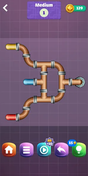 Скачать Pipe Puzzle Connect на Android — Все уровни открыты — скриншот 2 Скачать Pipe Puzzle Connect на Android — Все уровни открыты — скриншот 2