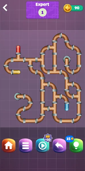 Скачать Pipe Puzzle Connect на Android — Все уровни открыты — скриншот 4 Скачать Pipe Puzzle Connect на Android — Все уровни открыты — скриншот 4