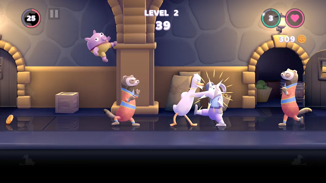 Punch Kick Duck — Взломанная версия (Взлом на много денег и без рекламы) — скриншот 2 Punch Kick Duck — Взломанная версия (Взлом на много денег и без рекламы) — скриншот 2