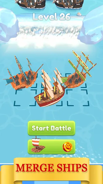 Merge Pirates Mod APK Много денег и кристаллов — Скачать на Андроид — скриншот 1