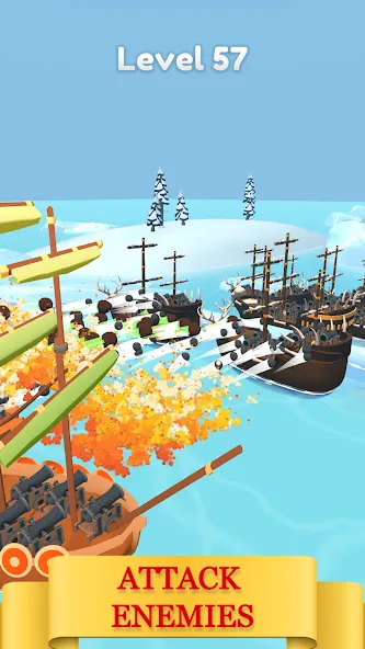 Merge Pirates Mod APK Много денег и кристаллов — Скачать на Андроид — скриншот 2