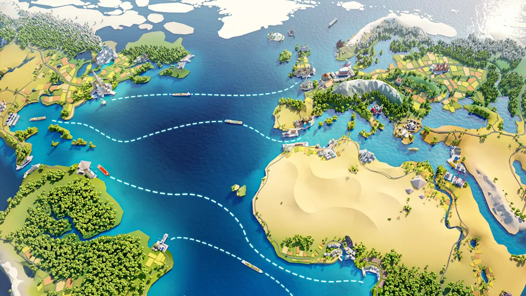 Скачать Port City: Ship Tycoon с модом — Много денег и золота — скриншот 4