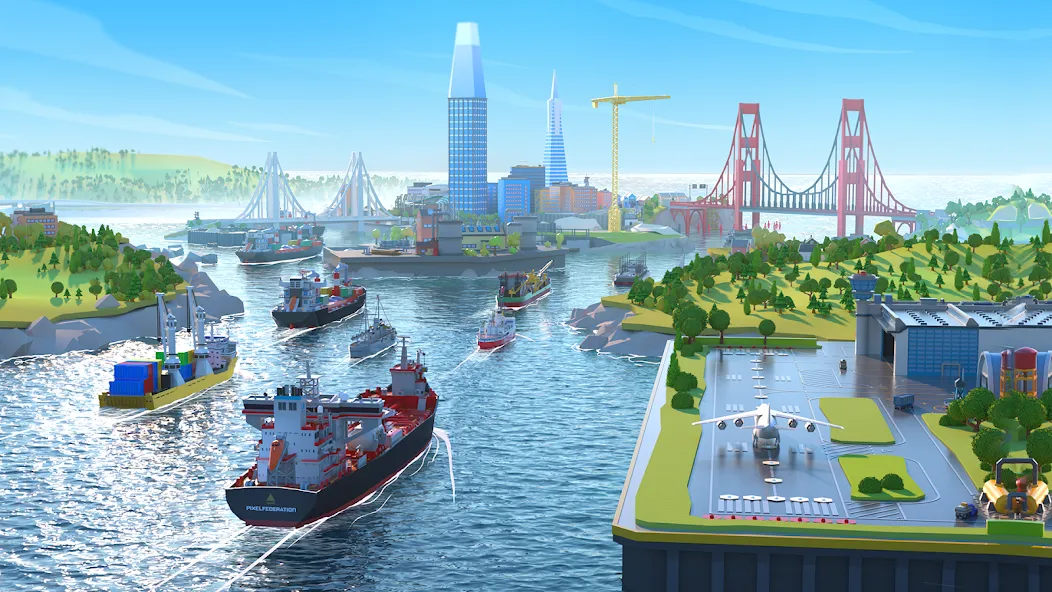 Скачать Port City: Ship Tycoon с модом — Много денег и золота — скриншот 5