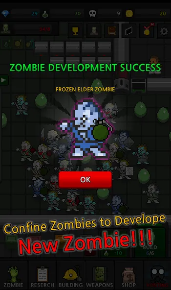Скачать Grow Zombie VIP : Merge Zombie (Мод: Много денег) на Андроид — скриншот 4