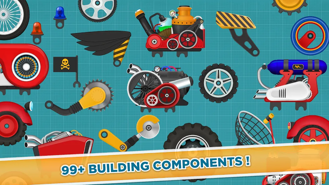 Скачать Car Builder & Racing for Kids — Все машины и без рекламы — скриншот 5