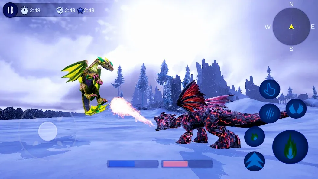 Скачать Magical Dragon Flight Games 3D — Много денег и кристаллов — скриншот 1