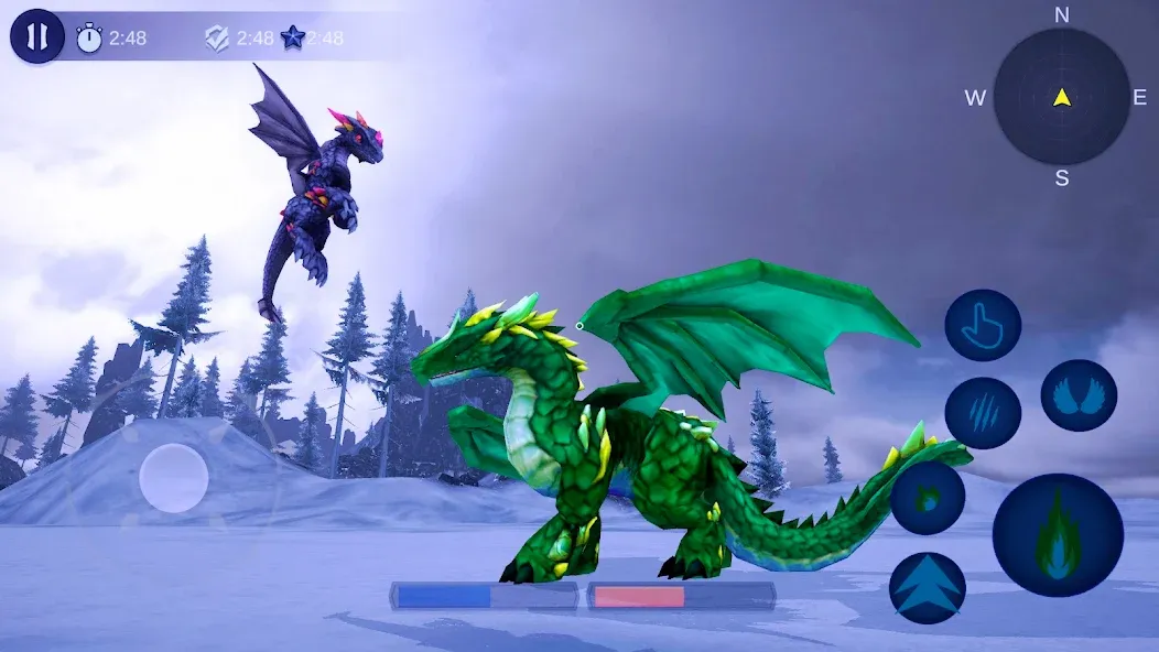 Скачать Magical Dragon Flight Games 3D — Много денег и кристаллов — скриншот 5