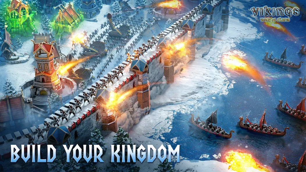 Vikings: War of Clans — Взломанная версия (Много золота и ресурсов) — скриншот 3