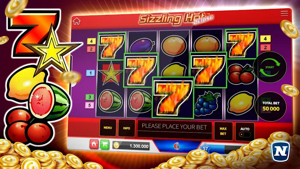 Скачать Gaminator Online Casino Slots (Мод: Много денег и бесплатных вращений) на Андроид — скриншот 2
