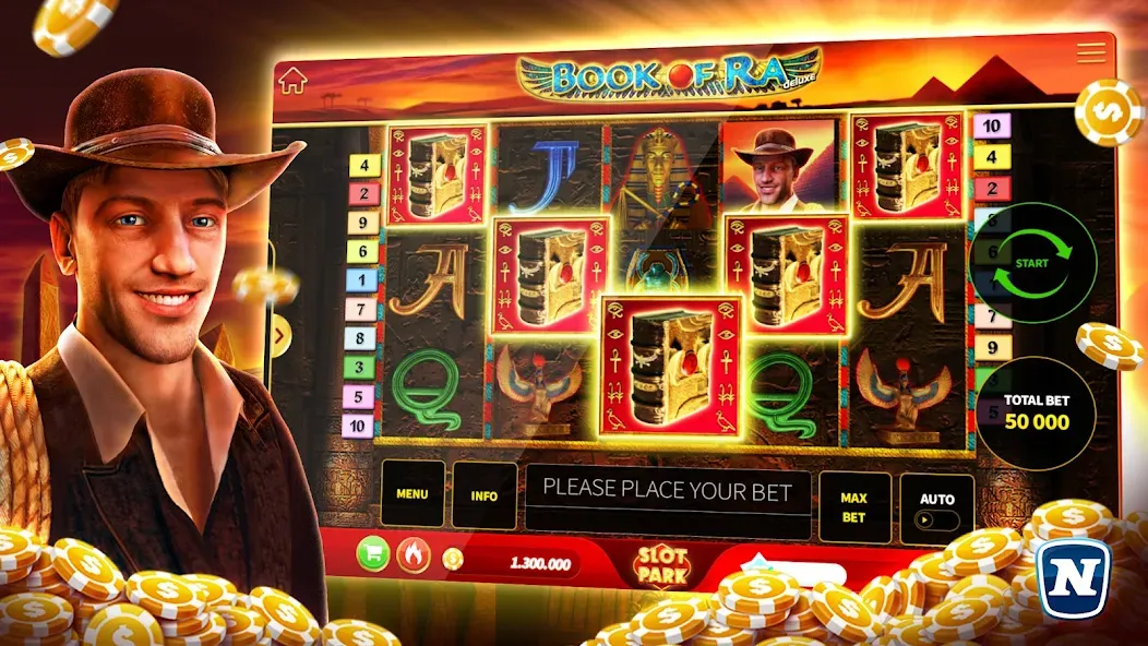 Скачать Slotpark - Online Casino Games на телефон — Взлом на бесконечные деньги и золото — скриншот 1