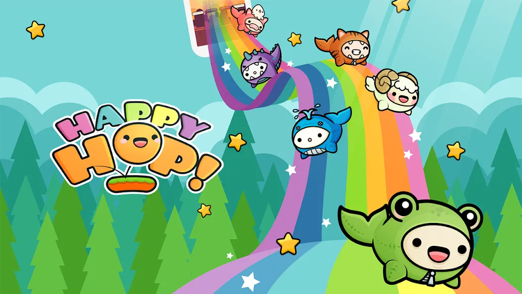 Happy Hop: Kawaii Jump — Много денег и без рекламы — скриншот 1
