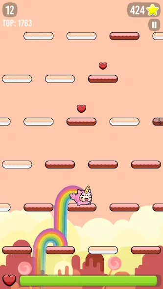 Happy Hop: Kawaii Jump — Много денег и без рекламы — скриншот 2