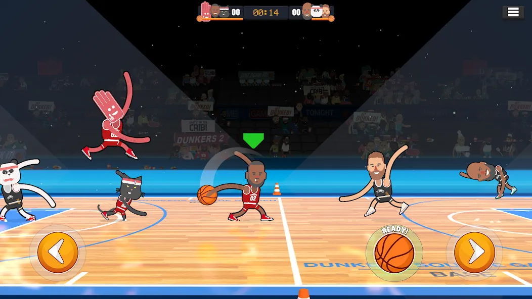 Dunkers 2 MOD APK на Android — Много денег и без рекламы — скриншот 2