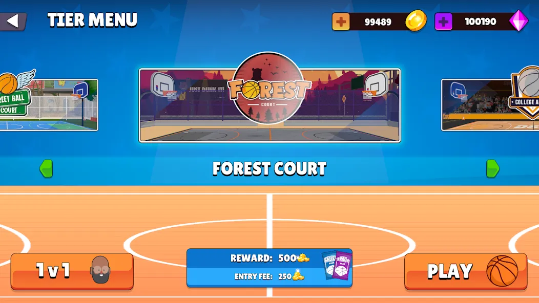 Dunkers 2 MOD APK на Android — Много денег и без рекламы — скриншот 4