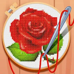 Взломанная Cross-Stitch: Coloring Book на Андроид — Много денег