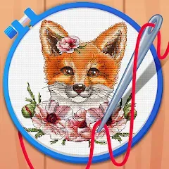 Взломанная Cross Stitch Coloring Art на Андроид — Все разблокировано