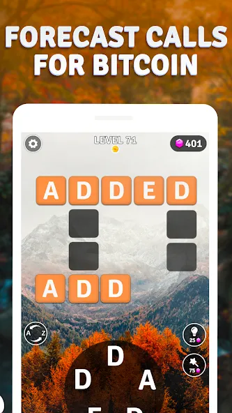 Word Breeze - Earn Bitcoin MOD — Без рекламы на Андроид — скриншот 4