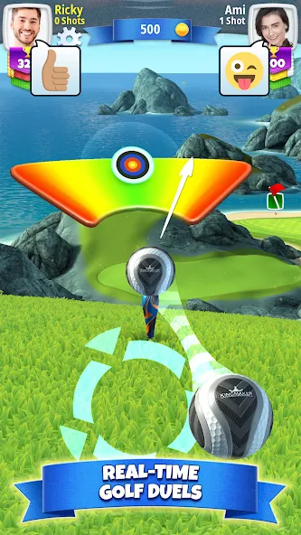 Golf Clash — Взломанная версия (Много денег и бесконечные шары) — скриншот 1 Golf Clash — Взломанная версия (Много денег и бесконечные шары) — скриншот 1