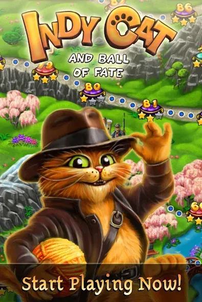 Indy Cat: Match 3 Adventure (Мод Много жизней и ходов) — скриншот 5