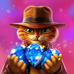 Indy Cat: Match 3 Adventure (Мод Много жизней и ходов)