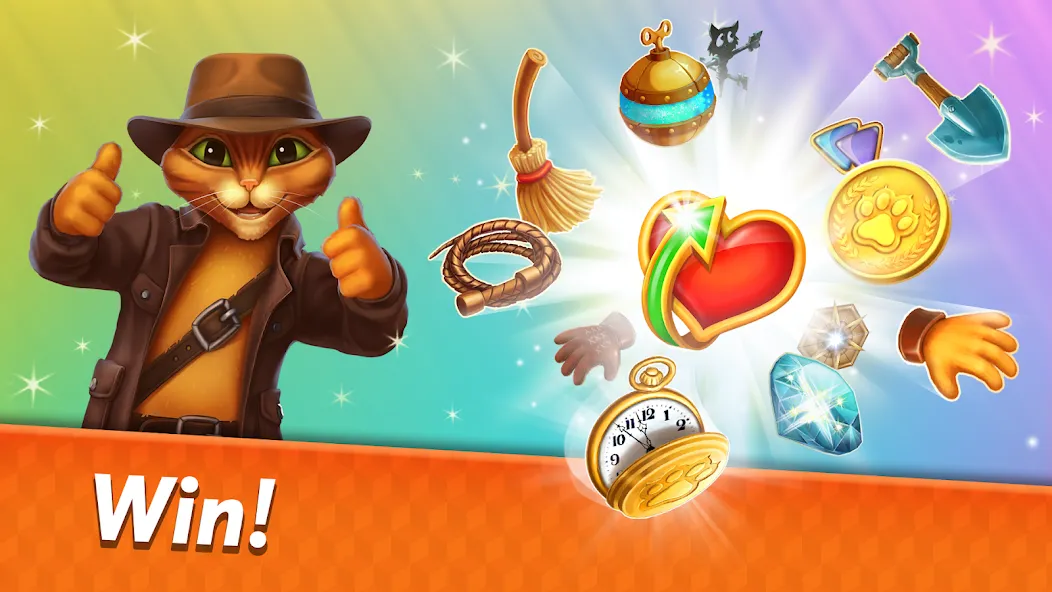 Indy Cat 2: Match 3 game MOD APK — Много жизней и ходов — скриншот 4
