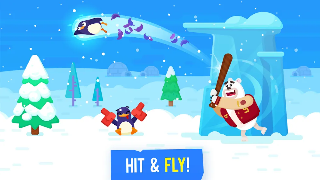 Bouncemasters: Penguin Games Mod APK Много денег и алмазов — Скачать на Андроид — скриншот 1