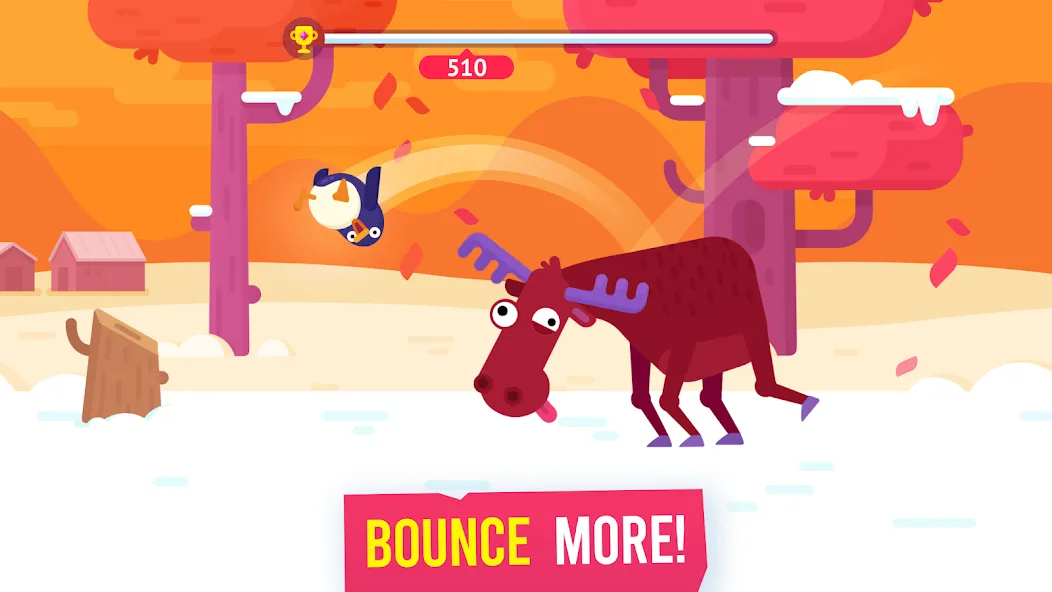 Bouncemasters: Penguin Games Mod APK Много денег и алмазов — Скачать на Андроид — скриншот 2