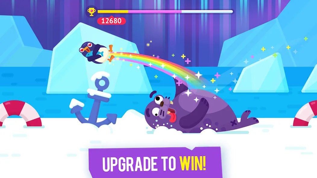 Bouncemasters: Penguin Games Mod APK Много денег и алмазов — Скачать на Андроид — скриншот 4