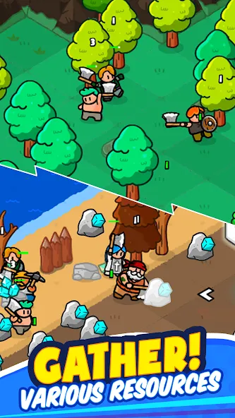 Скачать Rumble Heroes - Adventure RPG на телефон — Много денег и алмазов — скриншот 2