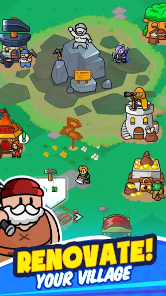 Скачать Rumble Heroes - Adventure RPG на телефон — Много денег и алмазов — скриншот 3