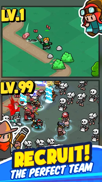 Скачать Rumble Heroes - Adventure RPG на телефон — Много денег и алмазов — скриншот 4