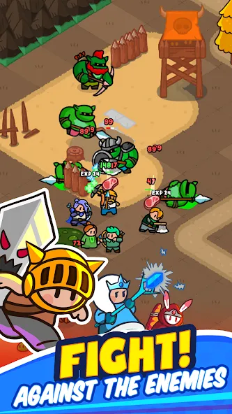 Скачать Rumble Heroes - Adventure RPG на телефон — Много денег и алмазов — скриншот 5