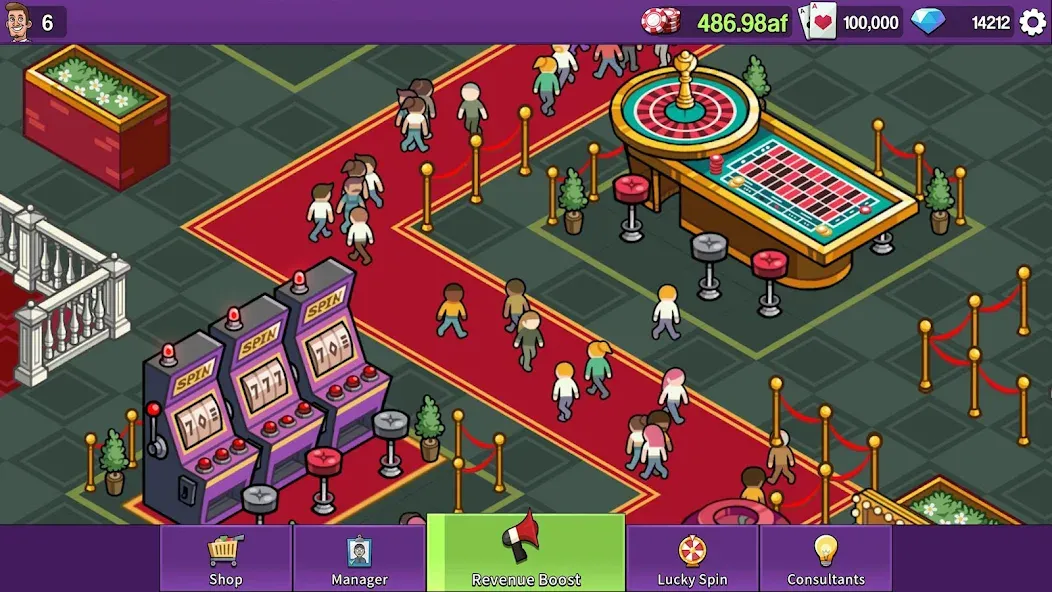 Взломанная Idle Billionaire Tycoon на Андроид — Много денег — скриншот 5