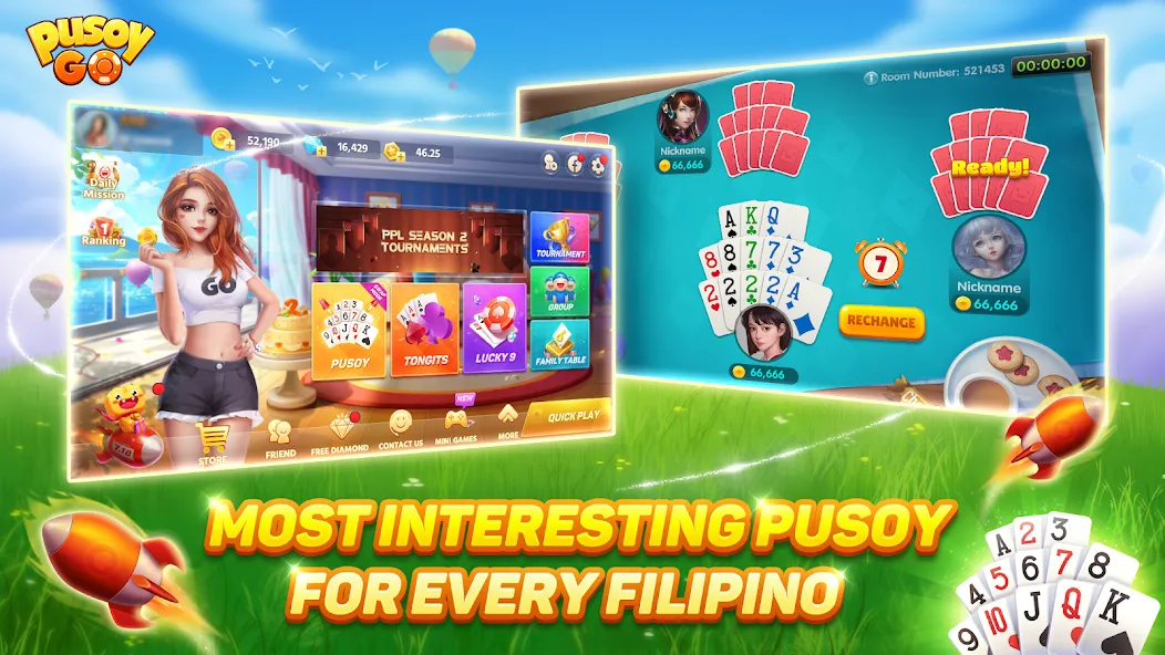 Скачать Pusoy Go-Competitive 13 Cards — Модификация Много денег и золота — скриншот 2 Скачать Pusoy Go-Competitive 13 Cards — Модификация Много денег и золота — скриншот 2