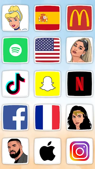 QuizMania: Picture Trivia Game (Мод Много подсказок) — скриншот 1