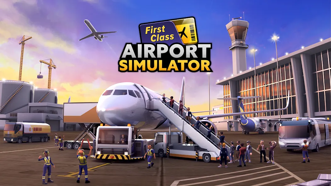 Скачать Airport Simulator: Tycoon Inc. на телефон — Много денег — скриншот 1