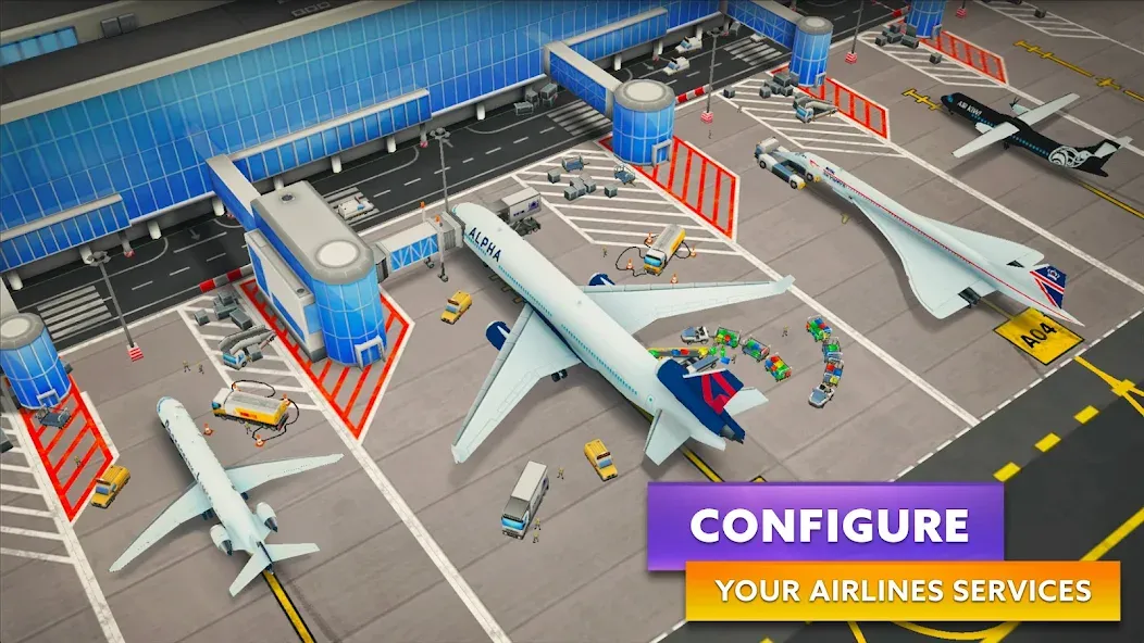 Скачать Airport Simulator: Tycoon Inc. на телефон — Много денег — скриншот 3