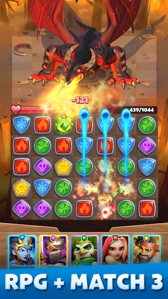Puzzle Breakers: Champions War на Андроид — Бессмертие и много денег — скриншот 1 Puzzle Breakers: Champions War на Андроид — Бессмертие и много денег — скриншот 1
