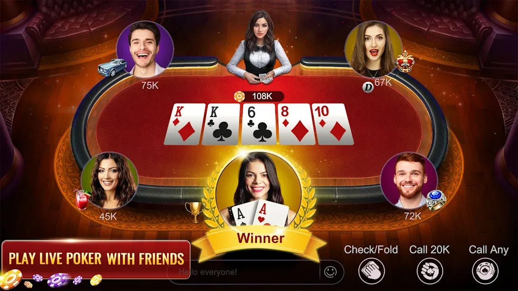 Скачать RallyAces Poker на Андроид — Много денег — скриншот 1