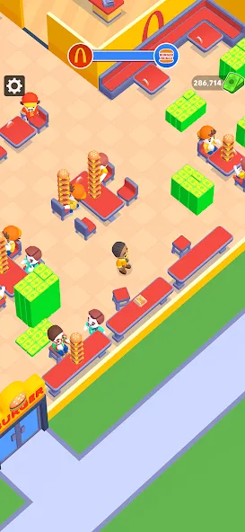 Скачать My Burger Shop: Burger Games на Андроид — Много денег — скриншот 1