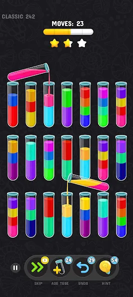 Color Water Sort Puzzle Games — Много денег и без рекламы — скриншот 1