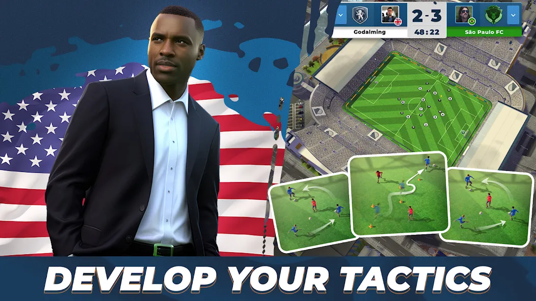 Скачать взлом Soccer - Matchday Manager 24 на Андроид — Много денег — скриншот 2 Скачать взлом Soccer - Matchday Manager 24 на Андроид — Много денег — скриншот 2
