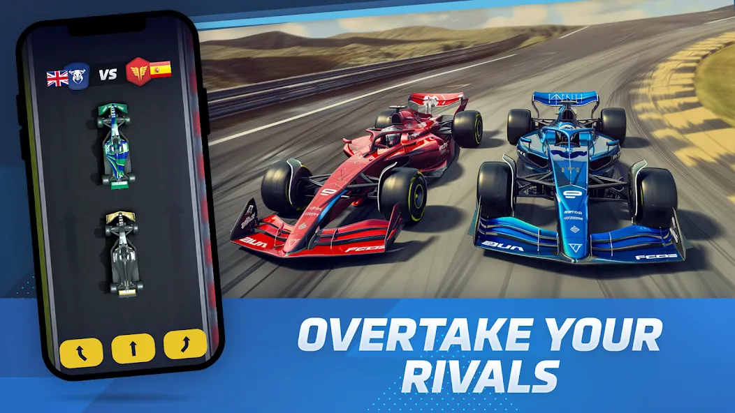 Взломанная Racing Rivals: Team Car Game на Андроид — Много денег — скриншот 1