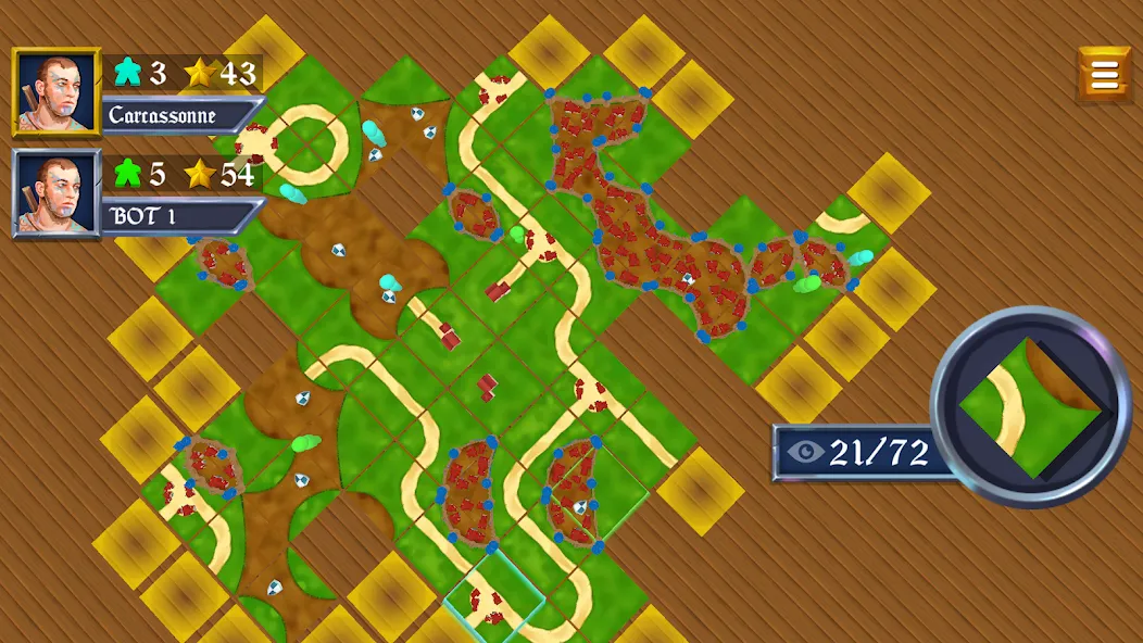 Взломанная War of Carcassonne board Games на Андроид — Все DLC разблокировано — скриншот 1